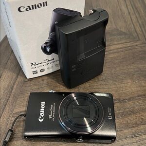 Canon PowerShot ELPH 360 HS Compact Black Camera